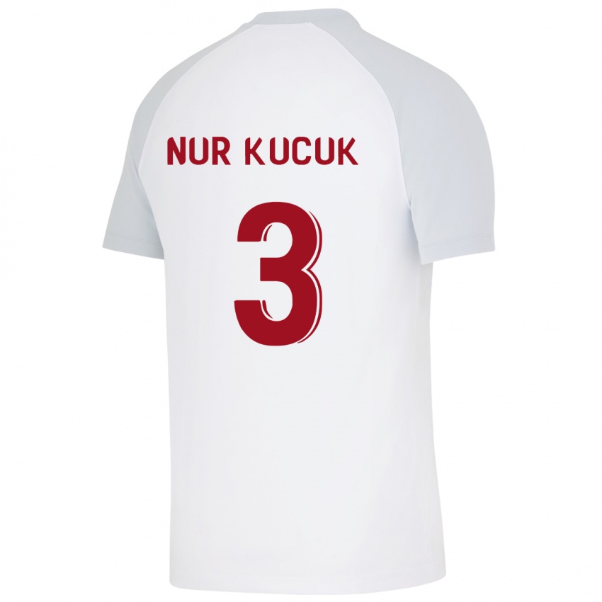 Niño Camiseta Rabia Nur Küçük #3 Blanco 2ª Equipación 2023/24 La Camisa Chile