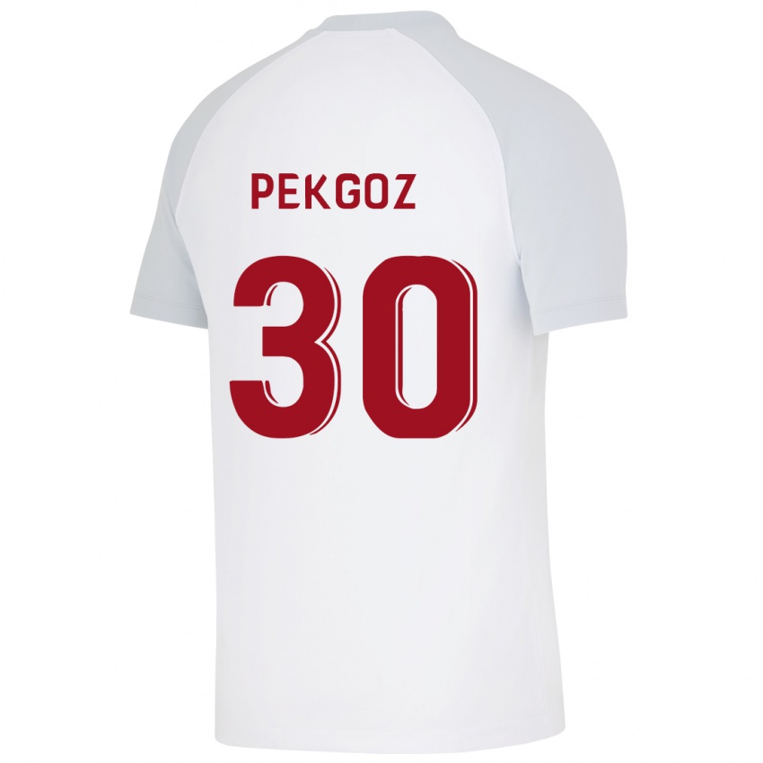 Niño Camiseta Berra Pekgöz #30 Blanco 2ª Equipación 2023/24 La Camisa Chile