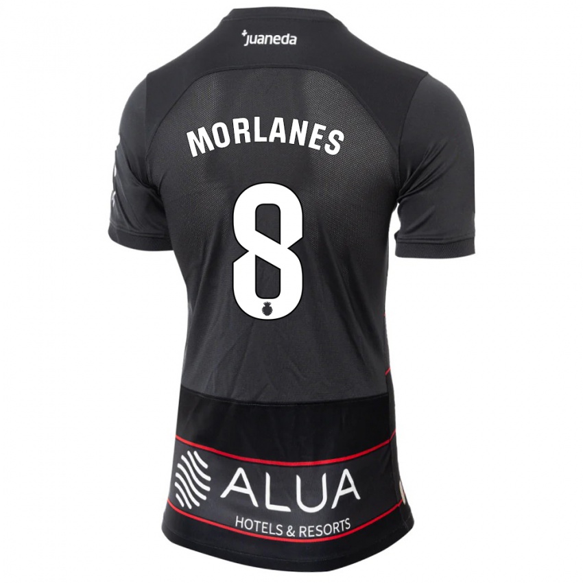 Niño Camiseta Manu Morlanes #8 Negro 2ª Equipación 2023/24 La Camisa Chile