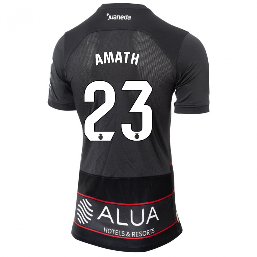 Niño Camiseta Amath Ndiaye #23 Negro 2ª Equipación 2023/24 La Camisa Chile