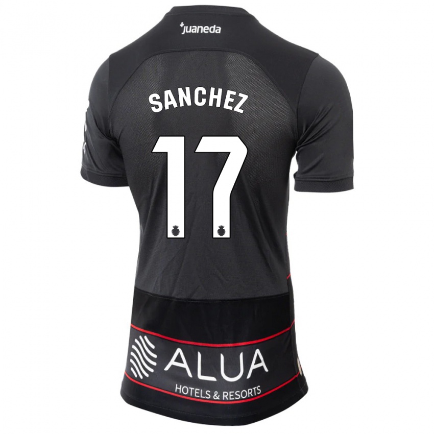 Niño Camiseta Avelino Sánchez #17 Negro 2ª Equipación 2023/24 La Camisa Chile