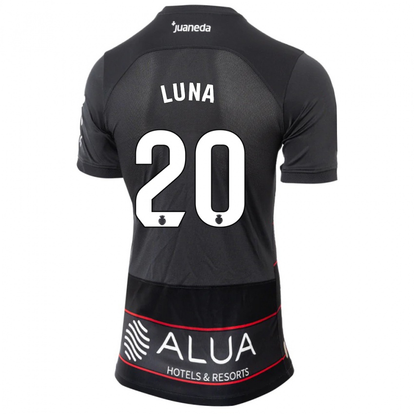 Niño Camiseta Daniel Luna #20 Negro 2ª Equipación 2023/24 La Camisa Chile