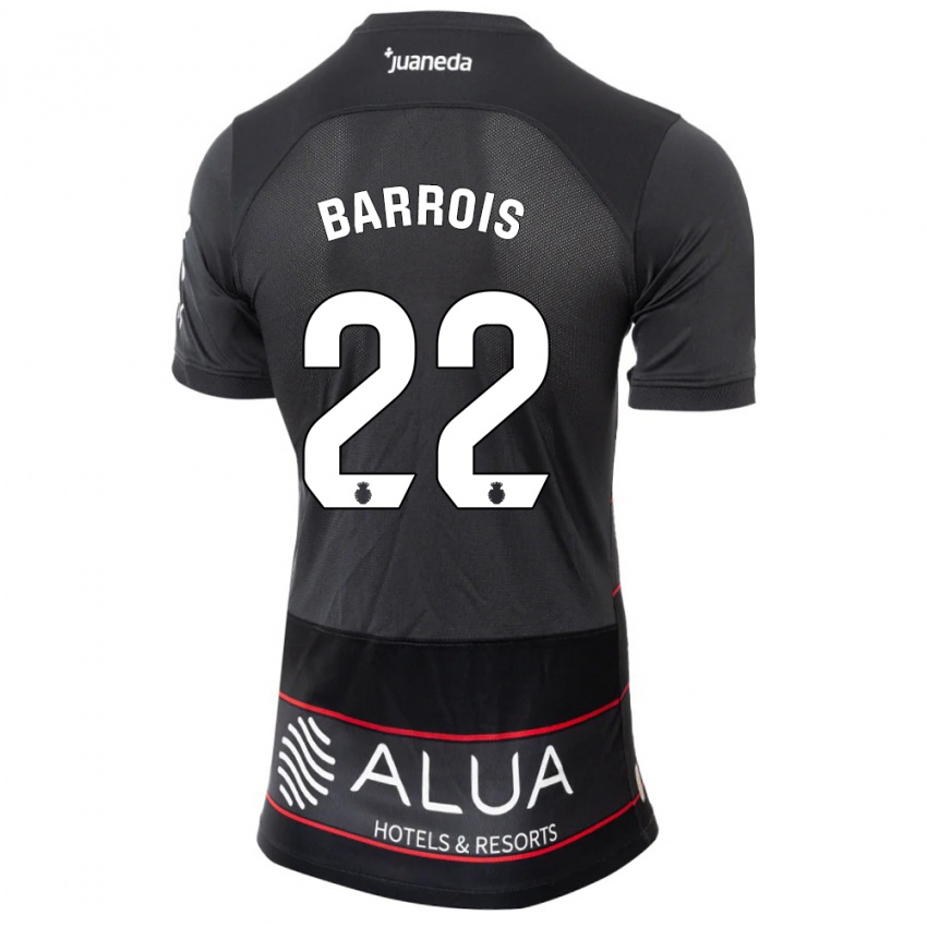 Niño Camiseta Eliott Barrois #22 Negro 2ª Equipación 2023/24 La Camisa Chile