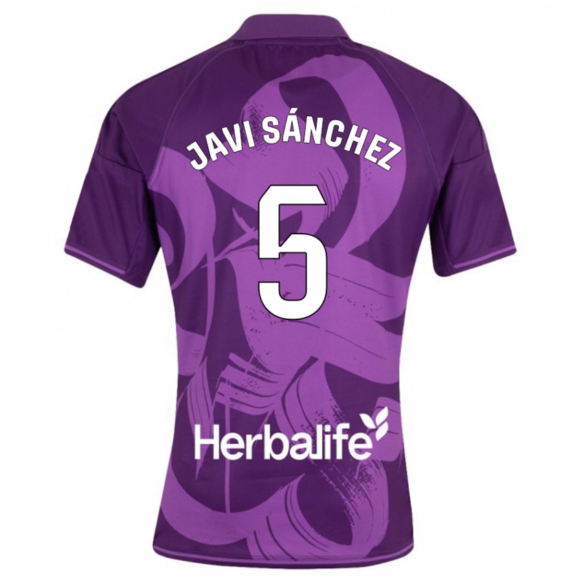 Niño Camiseta Javi Sánchez #5 Violeta 2ª Equipación 2023/24 La Camisa Chile