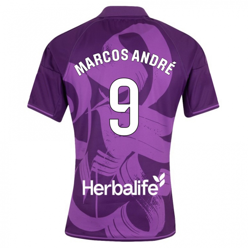 Niño Camiseta Marcos André #9 Violeta 2ª Equipación 2023/24 La Camisa Chile