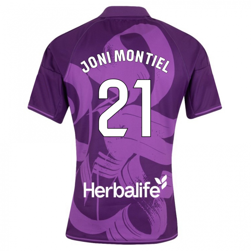 Niño Camiseta Joni Montiel #21 Violeta 2ª Equipación 2023/24 La Camisa Chile