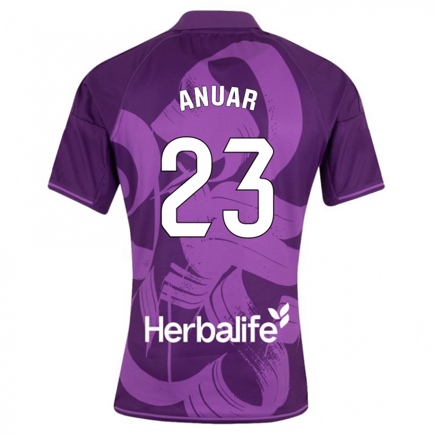 Niño Camiseta Anuar #23 Violeta 2ª Equipación 2023/24 La Camisa Chile