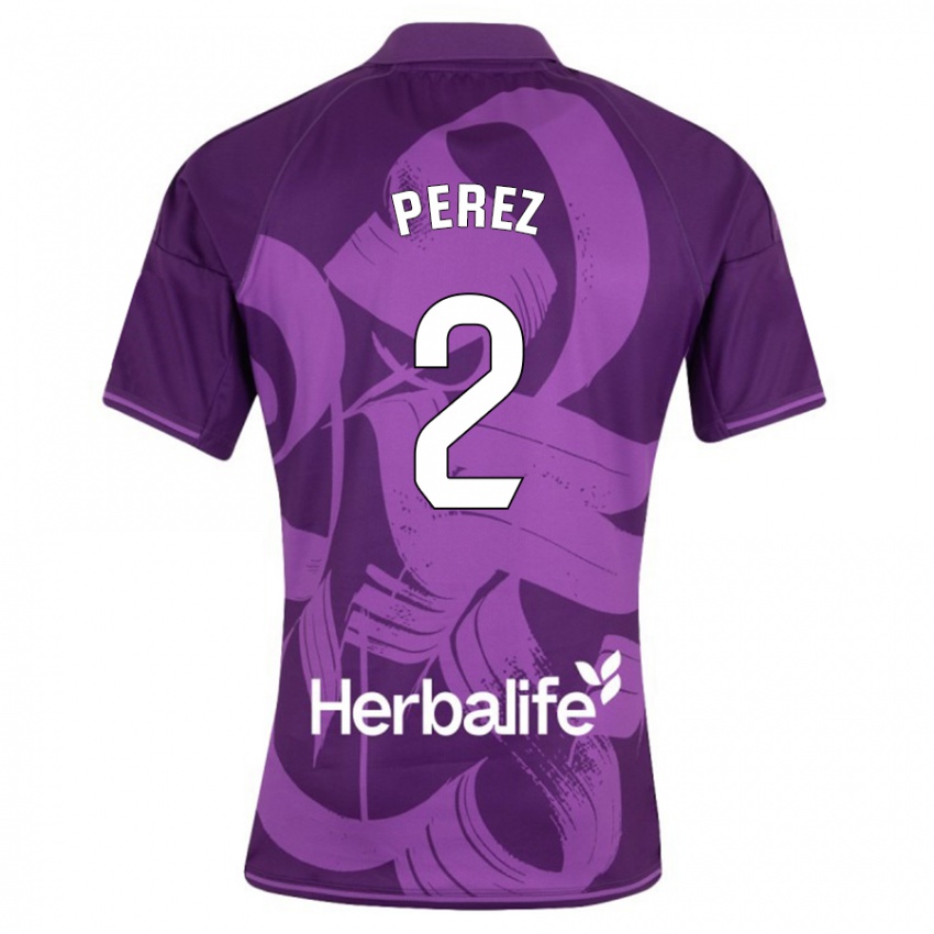 Niño Camiseta Iker Pérez #2 Violeta 2ª Equipación 2023/24 La Camisa Chile