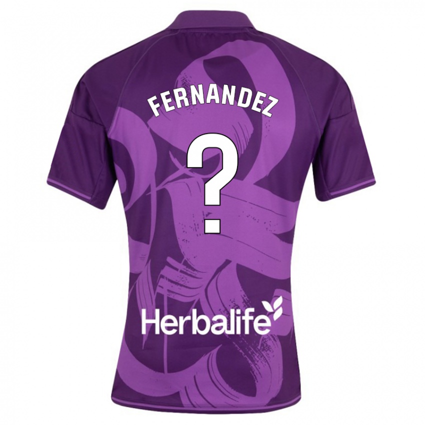 Niño Camiseta Samu Fernández #0 Violeta 2ª Equipación 2023/24 La Camisa Chile