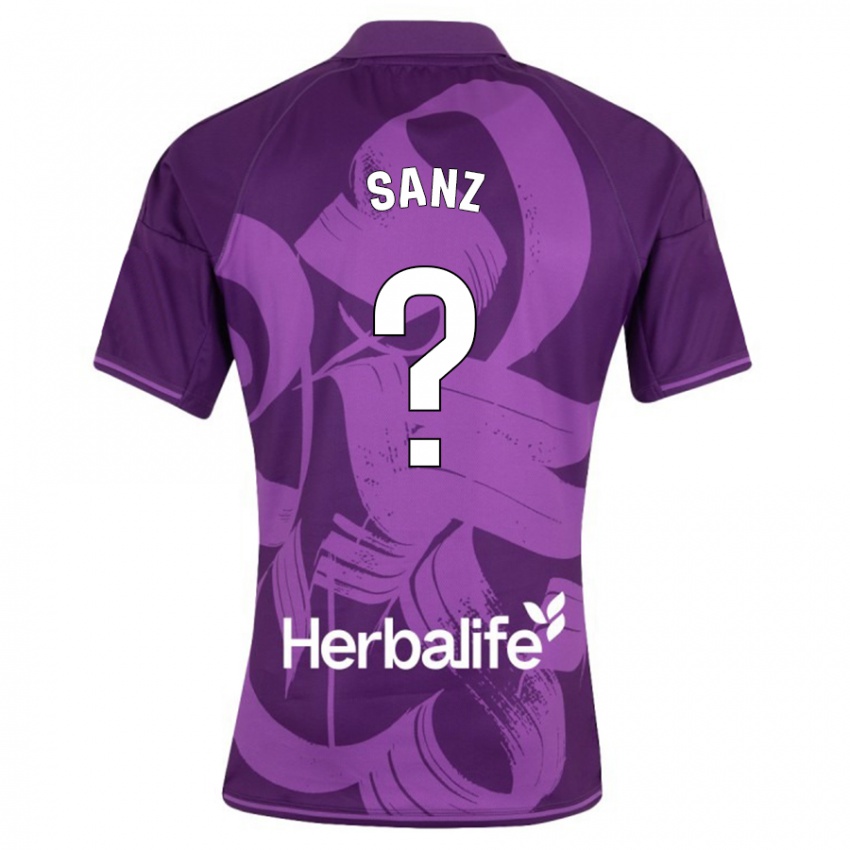 Niño Camiseta David Sanz #0 Violeta 2ª Equipación 2023/24 La Camisa Chile