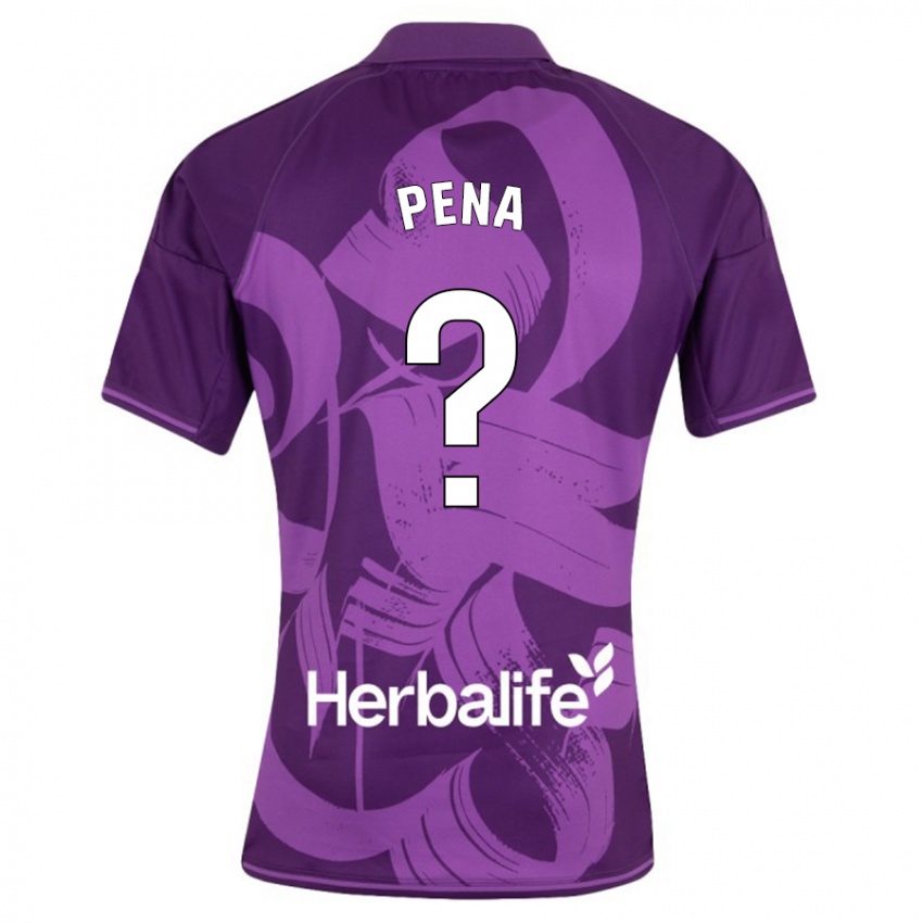 Niño Camiseta Adrián Peña #0 Violeta 2ª Equipación 2023/24 La Camisa Chile