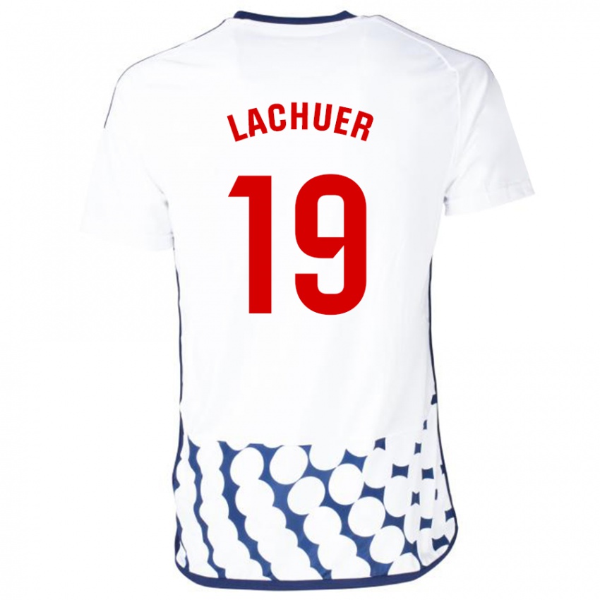 Niño Camiseta Mathis Lachuer #19 Blanco 2ª Equipación 2023/24 La Camisa Chile