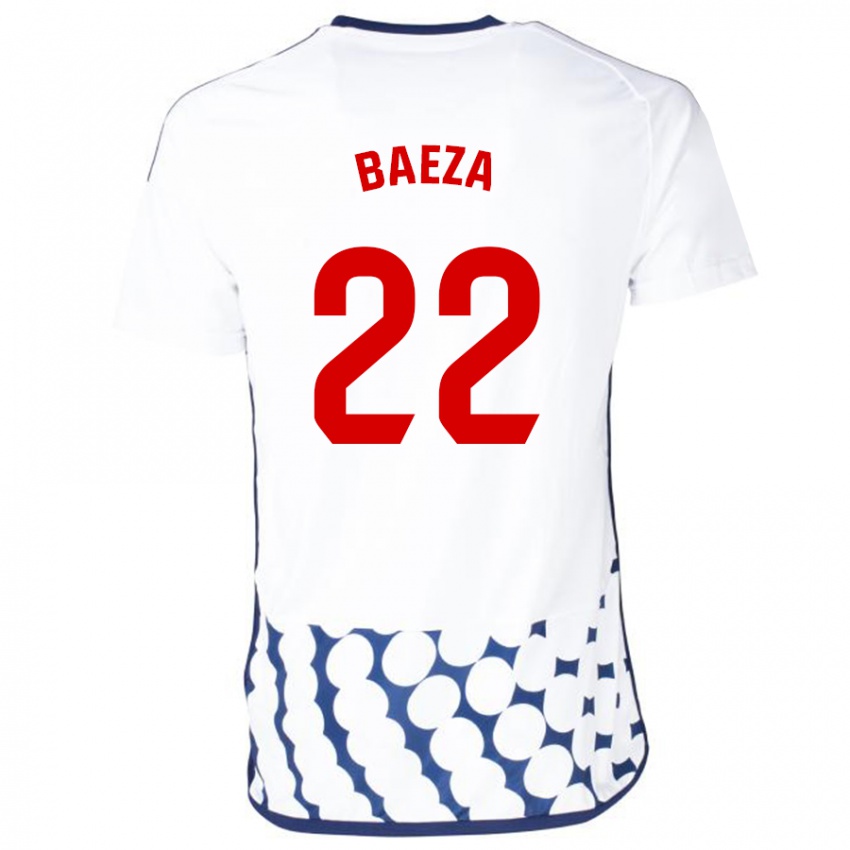 Niño Camiseta Miguel Baeza #22 Blanco 2ª Equipación 2023/24 La Camisa Chile