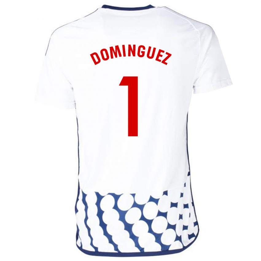 Niño Camiseta Iago Domínguez #1 Blanco 2ª Equipación 2023/24 La Camisa Chile