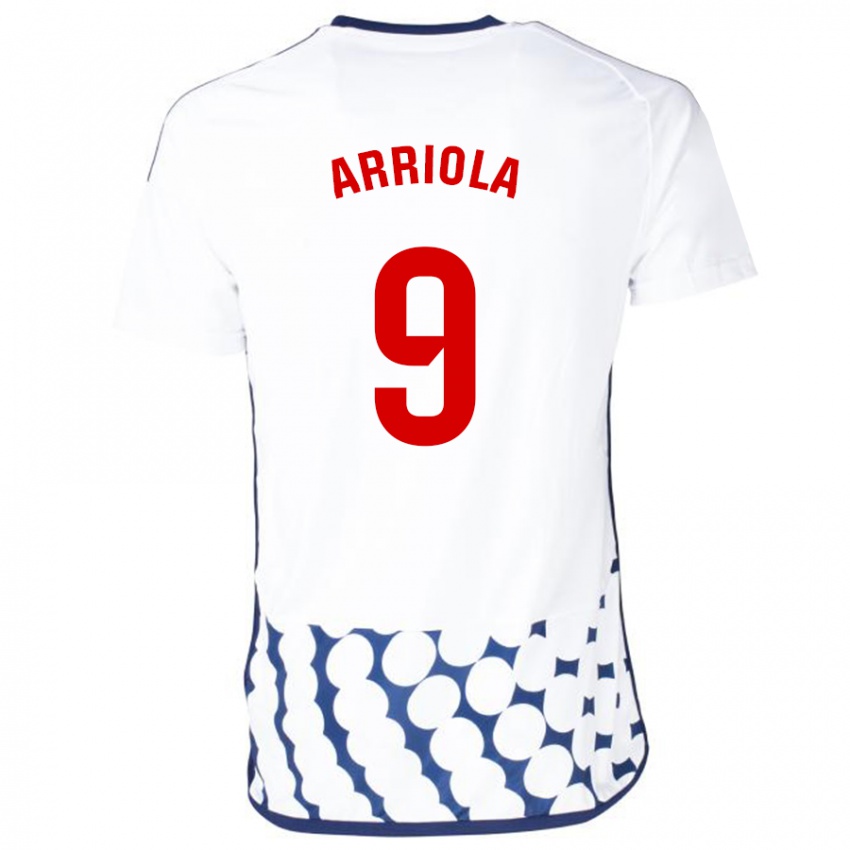 Niño Camiseta Marcos Arriola #9 Blanco 2ª Equipación 2023/24 La Camisa Chile