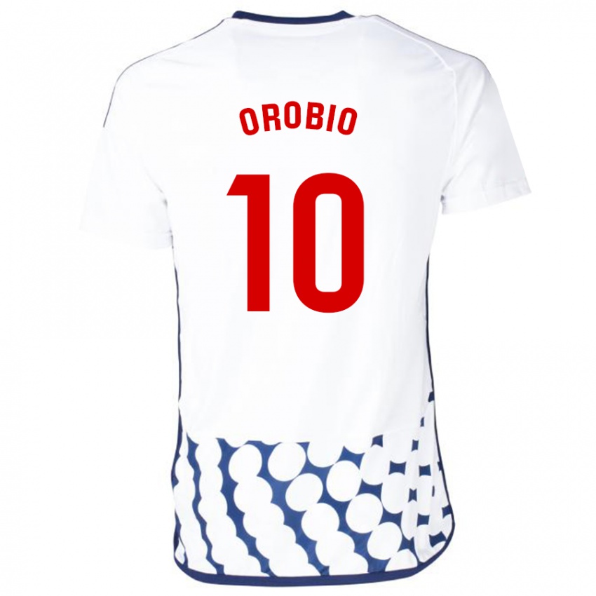 Niño Camiseta Ekhiotz Orobio #10 Blanco 2ª Equipación 2023/24 La Camisa Chile