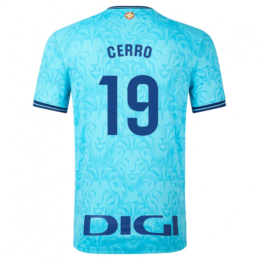 Niño Camiseta Mariana Cerro Galán #19 Cielo Azul 2ª Equipación 2023/24 La Camisa Chile