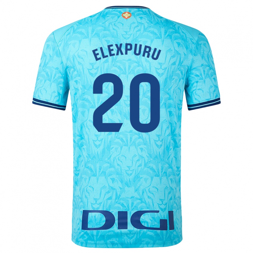 Niño Camiseta Ane Elexpuru Añorga #20 Cielo Azul 2ª Equipación 2023/24 La Camisa Chile
