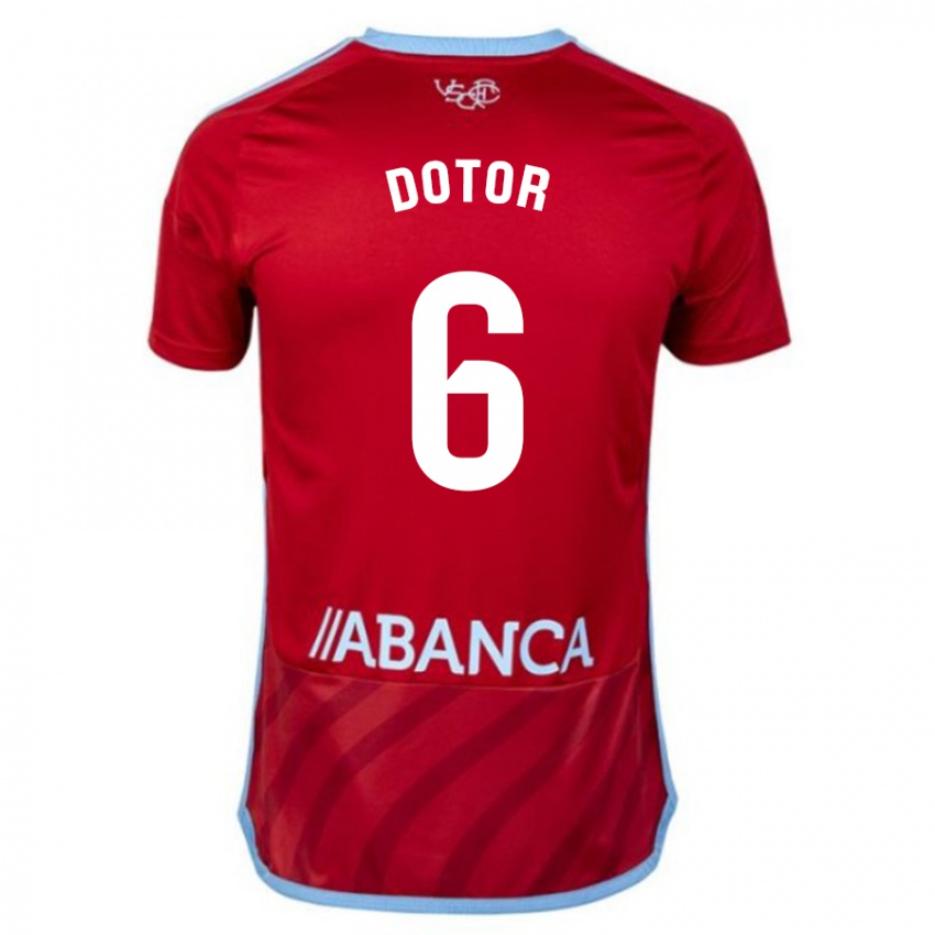 Niño Camiseta Carlos Dotor #6 Rojo 2ª Equipación 2023/24 La Camisa Chile