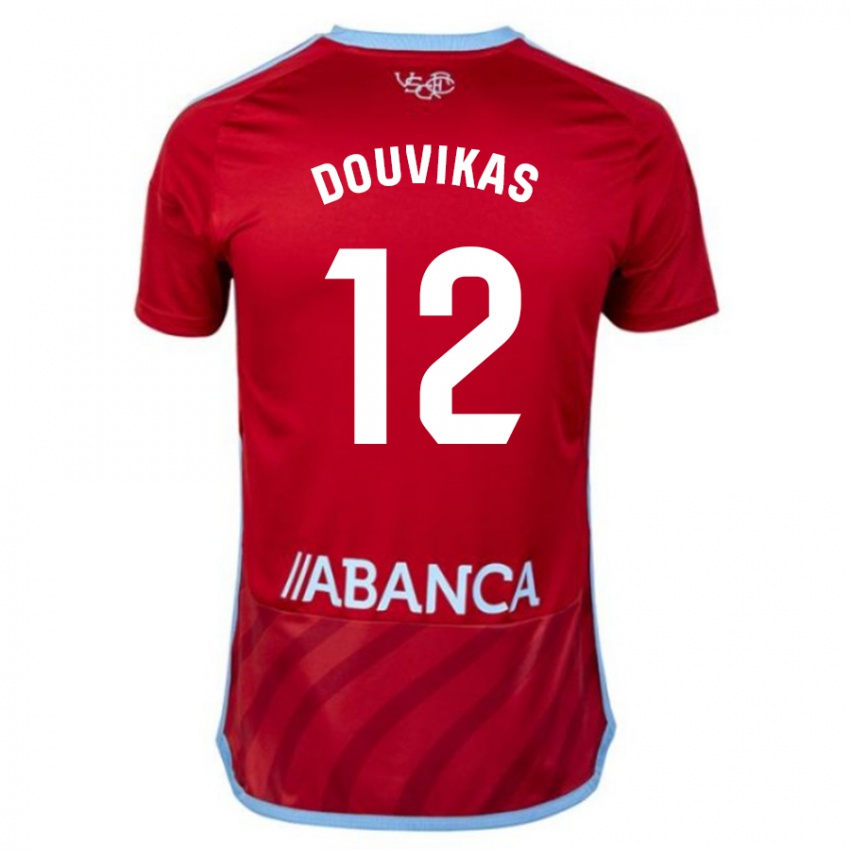 Niño Camiseta Anastasios Douvikas #12 Rojo 2ª Equipación 2023/24 La Camisa Chile