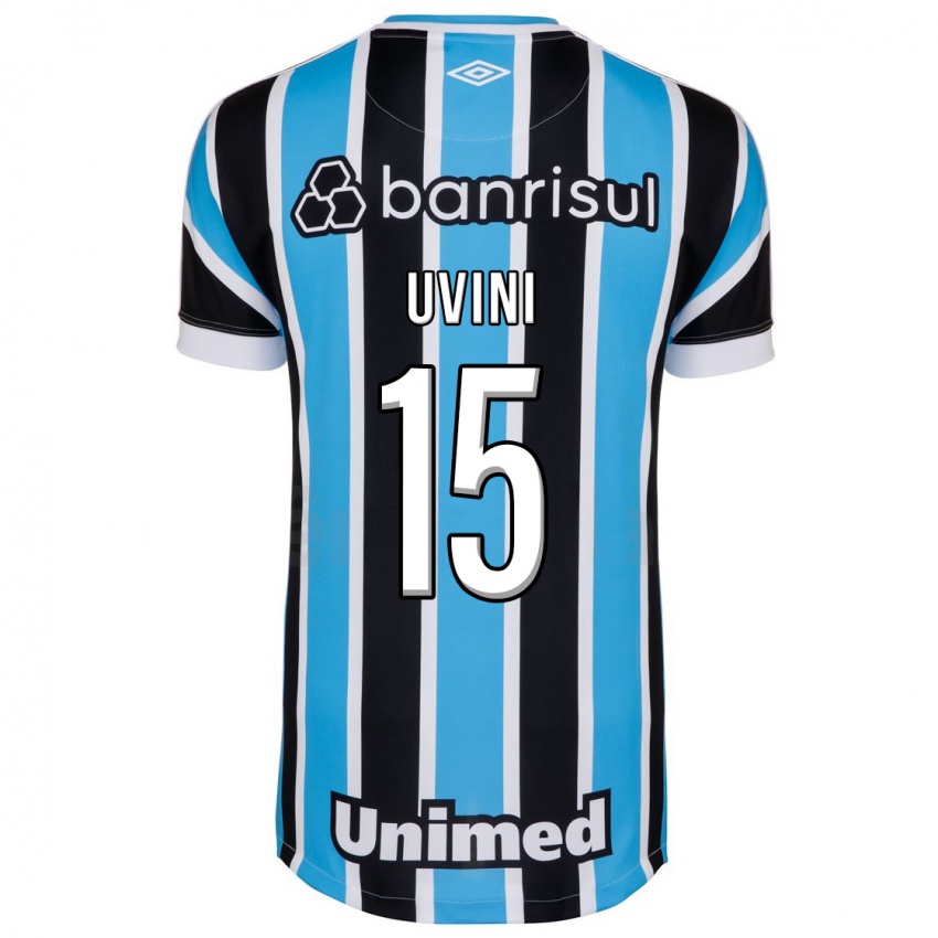 Hombre Camiseta Bruno Uvini #15 Azul 1ª Equipación 2023/24 La Camisa Chile