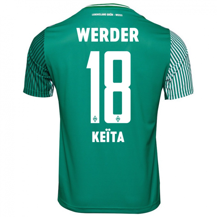 Hombre Camiseta Naby Keïta #18 Verde 1ª Equipación 2023/24 La Camisa Chile