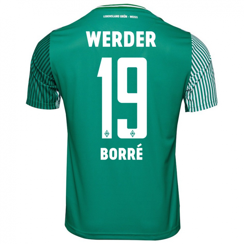 Hombre Camiseta Rafael Borre #19 Verde 1ª Equipación 2023/24 La Camisa Chile