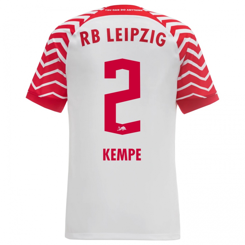 Hombre Camiseta Frederike Kempe #2 Blanco 1ª Equipación 2023/24 La Camisa Chile