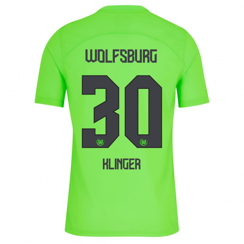 Hombre Camiseta Niklas Klinger #30 Verde 1ª Equipación 2023/24 La Camisa Chile