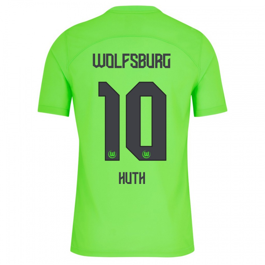 Hombre Camiseta Svenja Huth #10 Verde 1ª Equipación 2023/24 La Camisa Chile