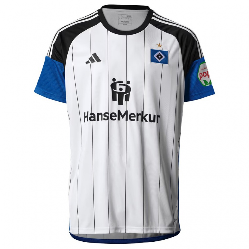 Hombre Camiseta Omer Popalyar #0 Blanco 1ª Equipación 2023/24 La Camisa Chile