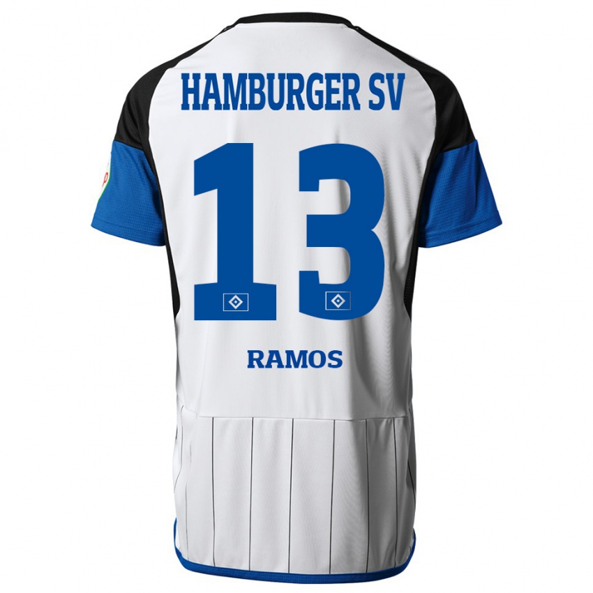 Hombre Camiseta Guilherme Ramos #13 Blanco 1ª Equipación 2023/24 La Camisa Chile