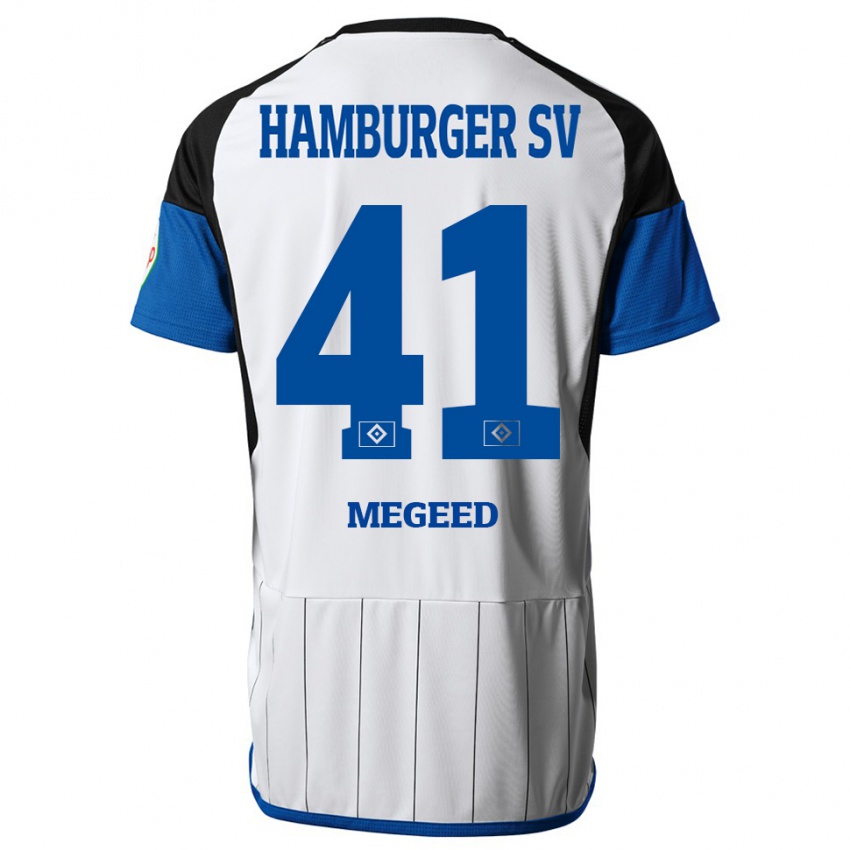 Hombre Camiseta Omar Megeed #41 Blanco 1ª Equipación 2023/24 La Camisa Chile