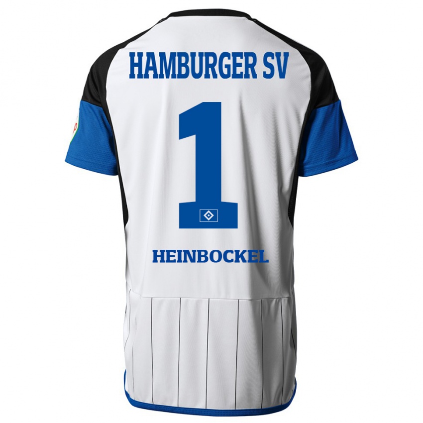 Hombre Camiseta Simon Heinbockel #1 Blanco 1ª Equipación 2023/24 La Camisa Chile