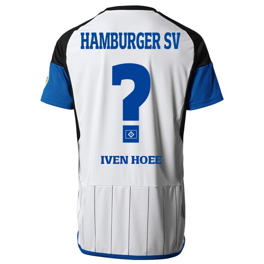 Hombre Camiseta Lennart Iven Hoee #0 Blanco 1ª Equipación 2023/24 La Camisa Chile