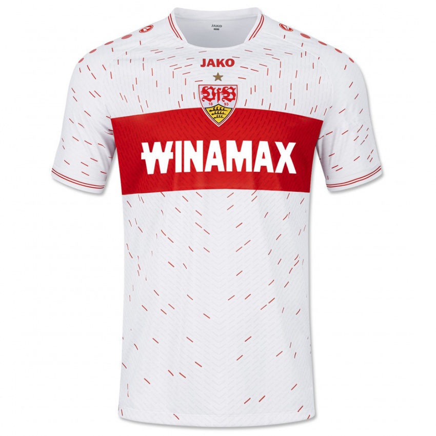 Hombre Camiseta Lukas Griebsch #19 Blanco 1ª Equipación 2023/24 La Camisa Chile