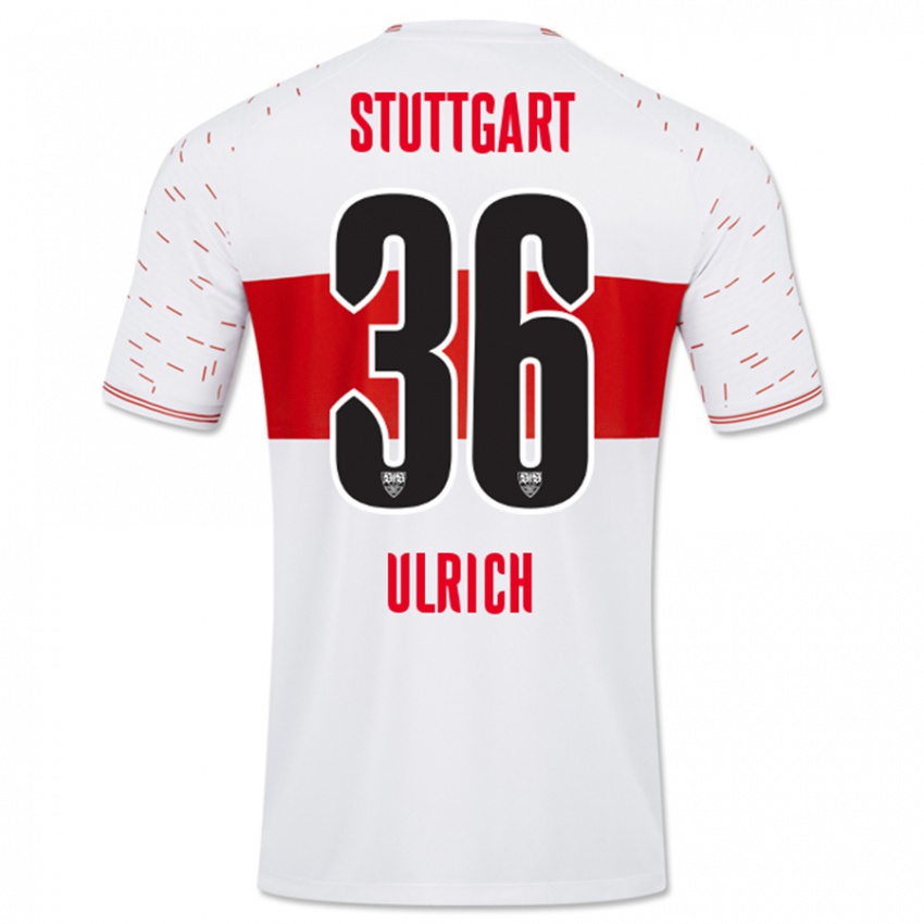 Hombre Camiseta Laurin Ulrich #36 Blanco 1ª Equipación 2023/24 La Camisa Chile