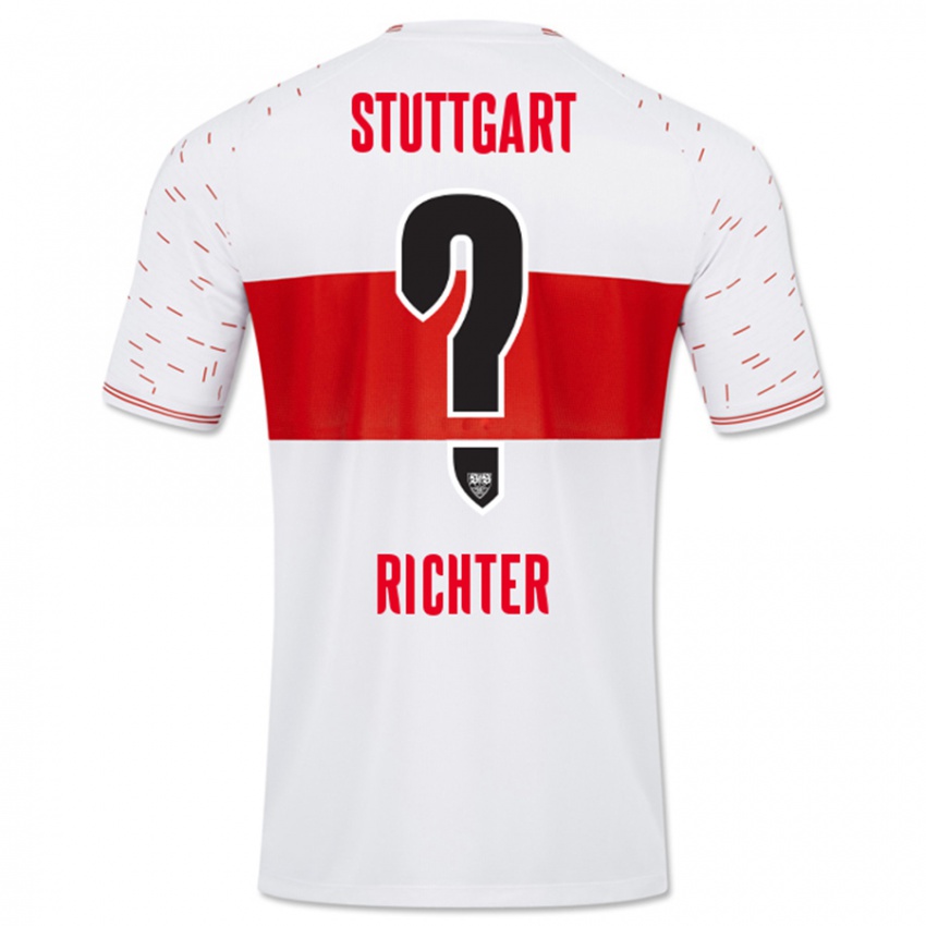 Hombre Camiseta Nils Richter #0 Blanco 1ª Equipación 2023/24 La Camisa Chile
