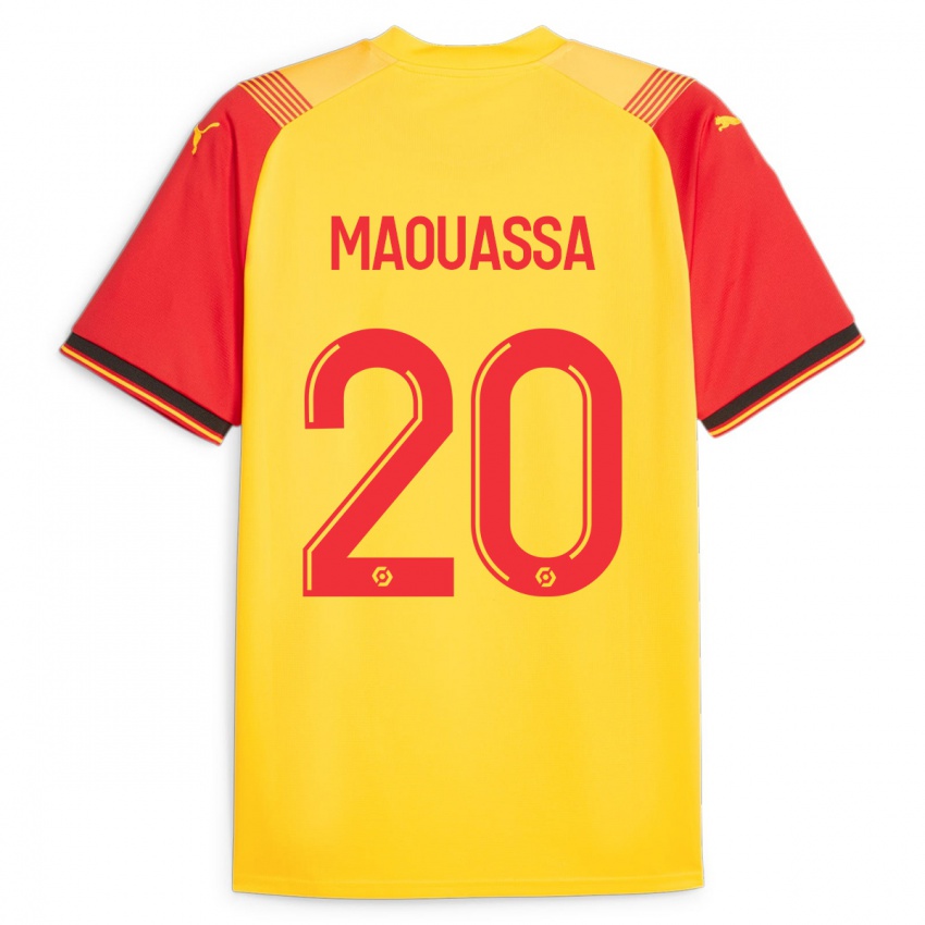 Hombre Camiseta Faitout Maouassa #20 Amarillo 1ª Equipación 2023/24 La Camisa Chile