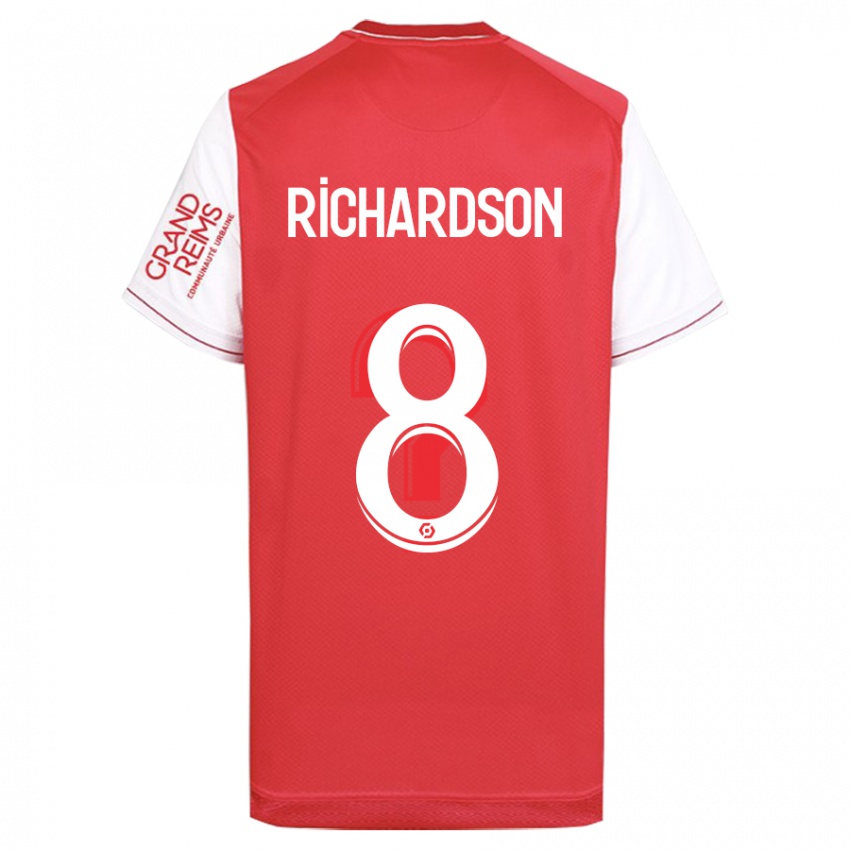 Hombre Camiseta Amir Richardson #8 Rojo 1ª Equipación 2023/24 La Camisa Chile