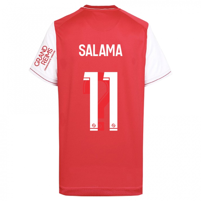 Hombre Camiseta Amine Salama #11 Rojo 1ª Equipación 2023/24 La Camisa Chile