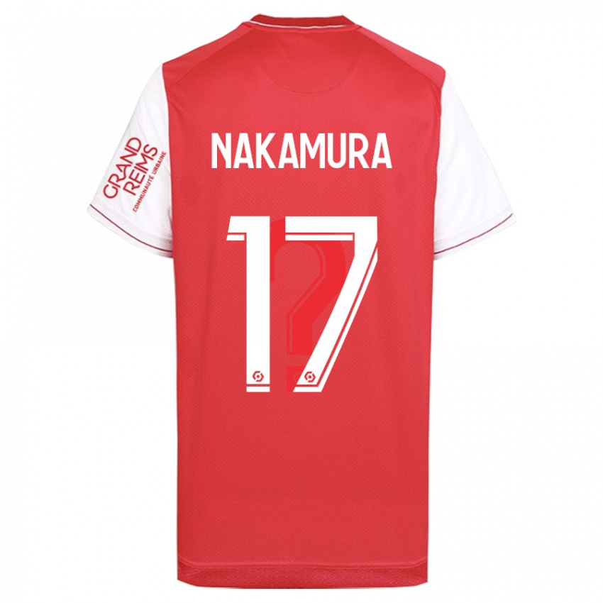 Hombre Camiseta Keito Nakamura #17 Rojo 1ª Equipación 2023/24 La Camisa Chile