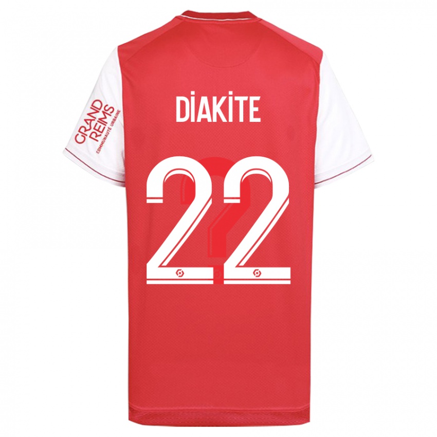 Hombre Camiseta Oumar Diakité #22 Rojo 1ª Equipación 2023/24 La Camisa Chile