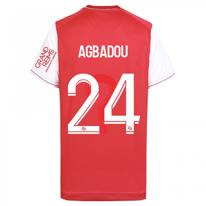 Hombre Camiseta Emmanuel Agbadou #24 Rojo 1ª Equipación 2023/24 La Camisa Chile