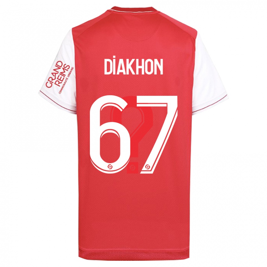 Hombre Camiseta Mamadou Diakhon #67 Rojo 1ª Equipación 2023/24 La Camisa Chile