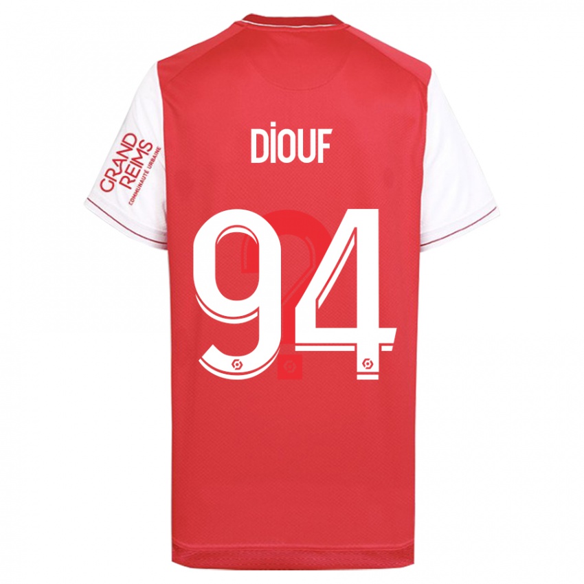 Hombre Camiseta Yehvann Diouf #94 Rojo 1ª Equipación 2023/24 La Camisa Chile