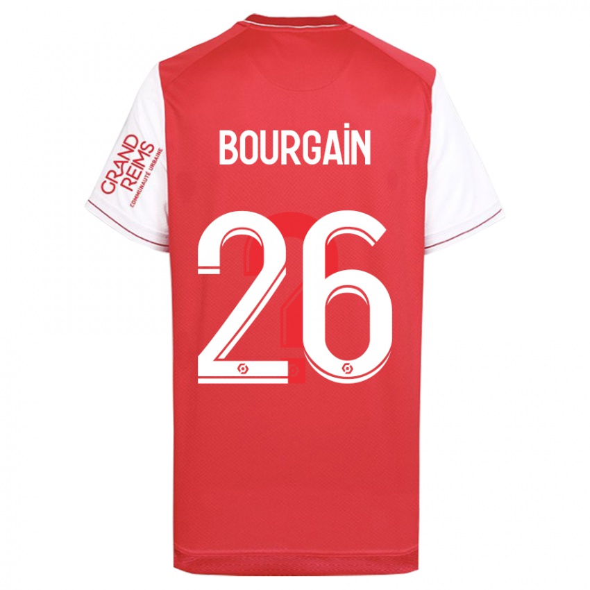 Hombre Camiseta Lea Bourgain #26 Rojo 1ª Equipación 2023/24 La Camisa Chile