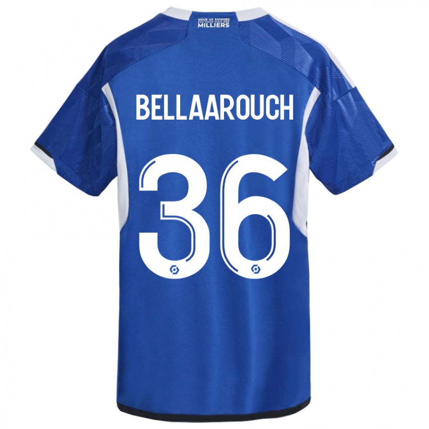 Hombre Camiseta Alaa Bellaarouch #36 Azul 1ª Equipación 2023/24 La Camisa Chile