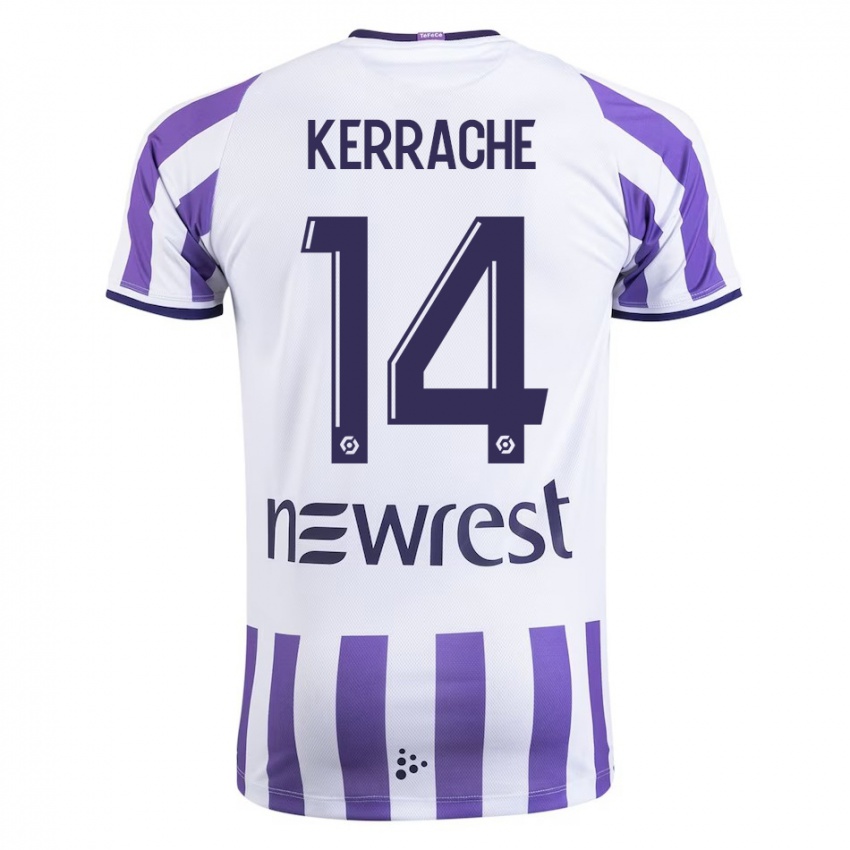 Hombre Camiseta Marina Kerrache #14 Blanco 1ª Equipación 2023/24 La Camisa Chile