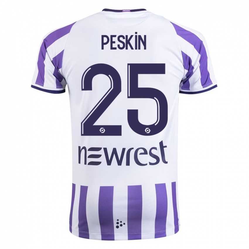 Hombre Camiseta Kelso Peskin #25 Blanco 1ª Equipación 2023/24 La Camisa Chile